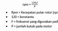 Rumus Mencari Rpm Motor Dc